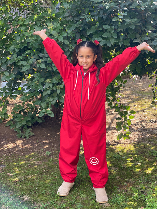 Kırmızı Su Geçirmez Astronot Tulum