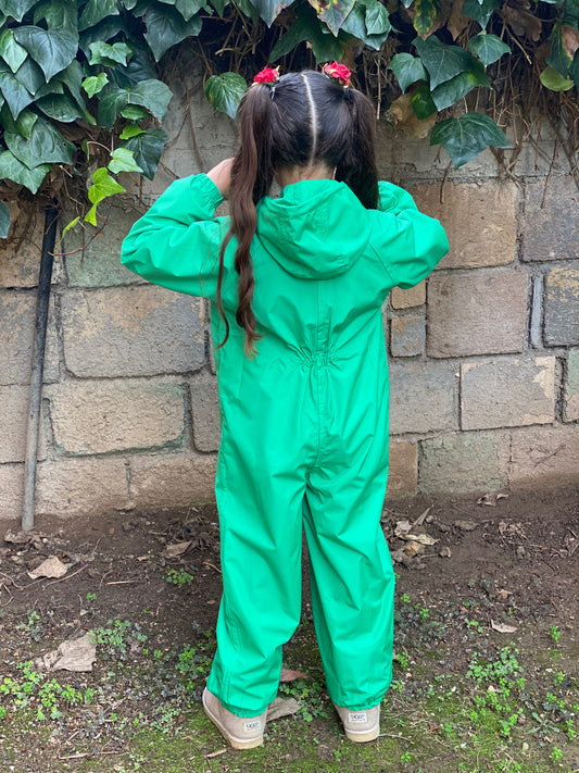 Yeşil Su Geçirmez Astronot Tulum