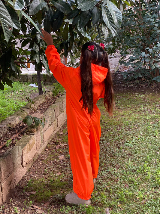 Turuncu Su Geçirmez Astronot Tulum