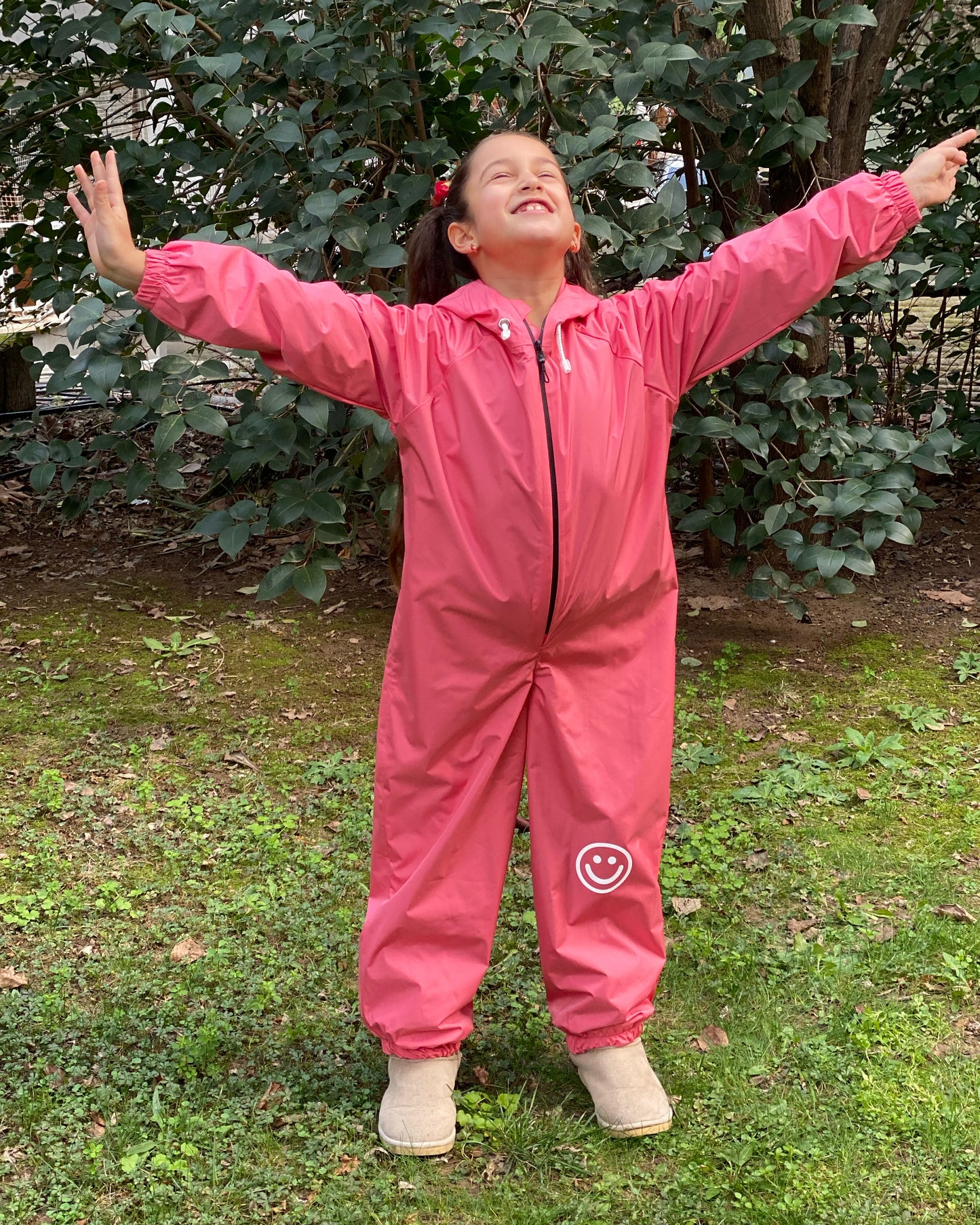 Pembe Su Geçirmez Astronot Tulum