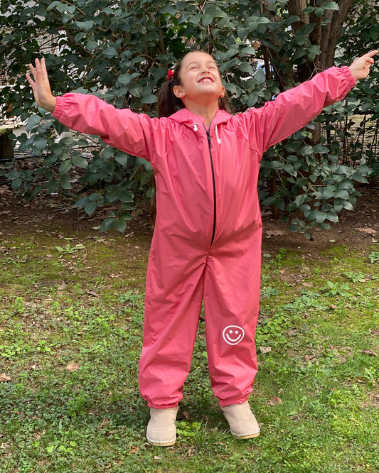 Pembe Su Geçirmez Astronot Tulum