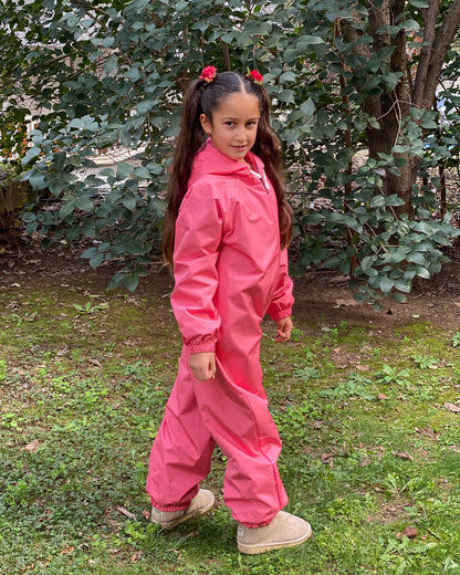 Pembe Su Geçirmez Astronot Tulum